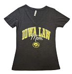 Iowa Law Mom Ladies Slub Short Sleeve V-Neck Tee